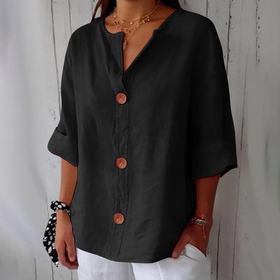 Clara | Casual Linen Blouse