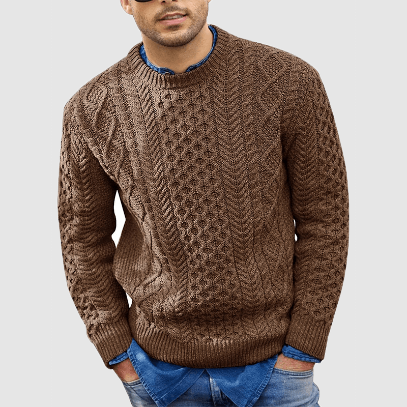 Strickpullover - Warm - Rundhalsausschnitt - Strickpullover - Herrenbekleidung